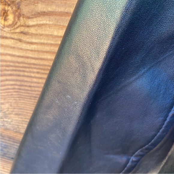 Vakko Elements Designer Vintage Black Leather Jacket - Picture 12 of 14